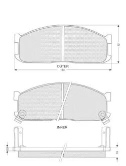 Гальмівні колодки дискові STARLINE BD S125