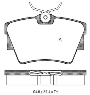Гальмівні колодки дискові STARLINE BD S136