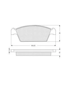 Гальмівні колодки дискові STARLINE BD S170