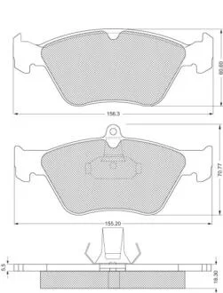 Гальмівні колодки дискові STARLINE BD S192