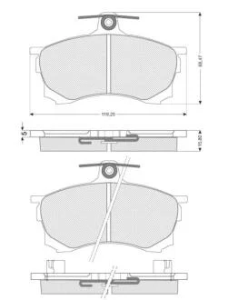 Гальмівні колодки дискові STARLINE BDS205