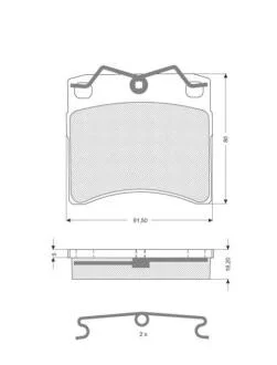 Гальмівні колодки дискові STARLINE BD S236