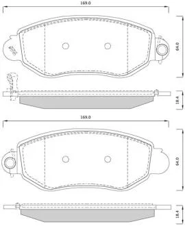 Гальмівні колодки дискові STARLINE BD S244