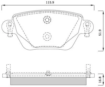 Гальмівні колодки дискові STARLINE BD S252