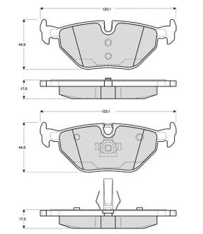 Гальмівні колодки дискові STARLINE BD S270