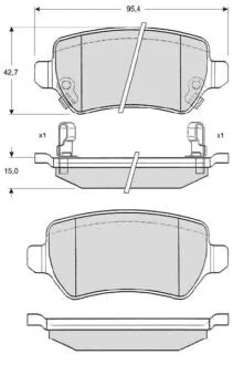 Гальмівні колодки ASTRA G STARLINE BD S320