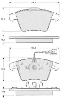Гальмівні колодки дискові STARLINE BD S325