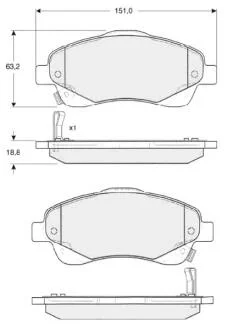 Гальмівні колодки дискові STARLINE BD S342