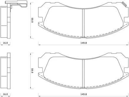 Гальмівні колодки дискові STARLINE BD S348