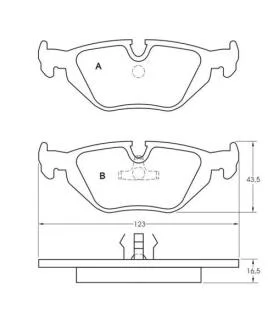 Гальмівні колодки дискові STARLINE BD S381