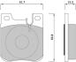 Тормозные колодки задние (15.5mm) MB W210 280/320/420, W140 280-600 (ATE) STARLINE BD S395 (фото 1)