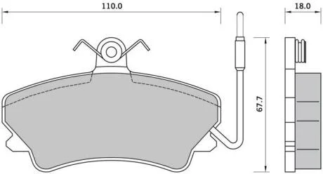 Гальмівні колодки дискові STARLINE BDS399