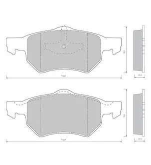 Гальмівні колодки дискові STARLINE BDS434
