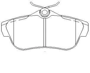Гальмівні колодки дискові STARLINE BD S515