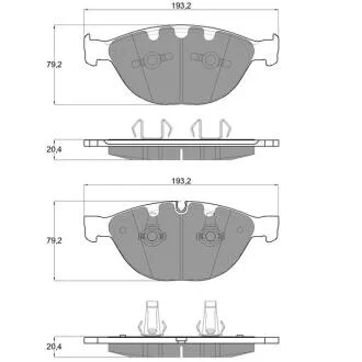 Гальмівні колодки дискові STARLINE BD S741