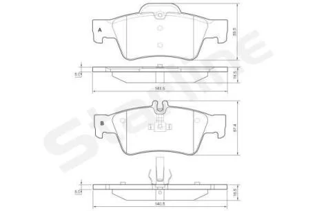 Гальмівні колодки дискові STARLINE BD S827P
