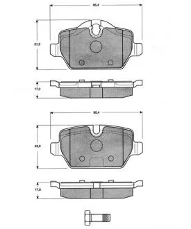 Гальмівні колодки дискові STARLINE BD S835P