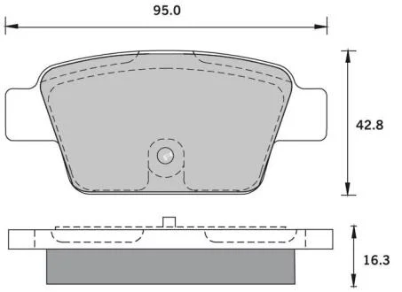 Гальмівні колодки дискові STARLINE BD S836P