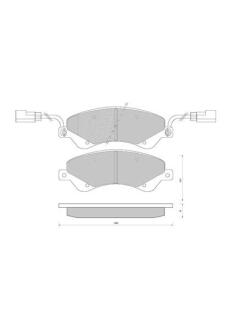 Колодки тормозные передние Ford Transit 2,2TDCi (0 STARLINE BD S849P