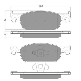 Гальмівні колодки дискові STARLINE BDS973