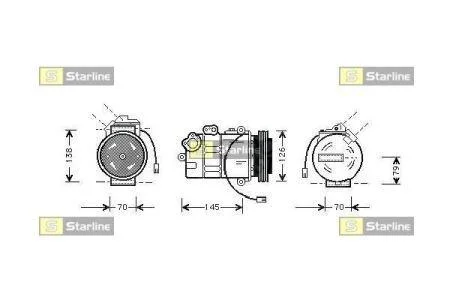 Компресори кондиціонерів STARLINE DKSTK0004