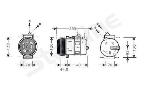 Компресори кондиціонерів STARLINE DK STK0189