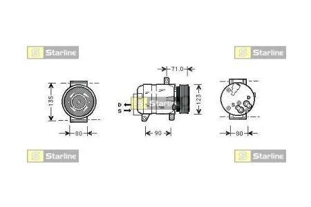 Компресори кондиціонерів STARLINE DKSTK0245