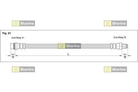 Гальмівний шланг STARLINE HA DA.1240