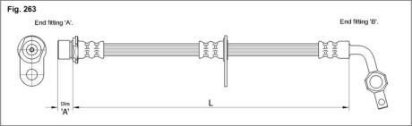Гальмівний шланг STARLINE HAEB12001
