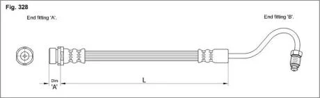 Гальмівний шланг STARLINE HAST1007