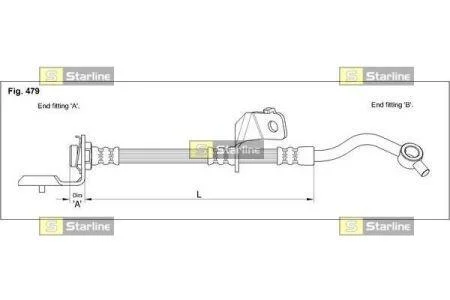 Гальмівний шланг STARLINE HAST1042