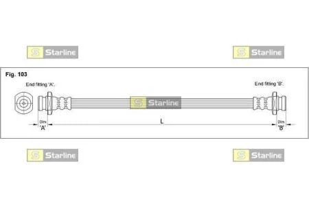 Гальмівний шланг STARLINE HA ST.1061