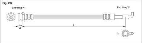 Гальмівний шланг STARLINE HA ST.1091