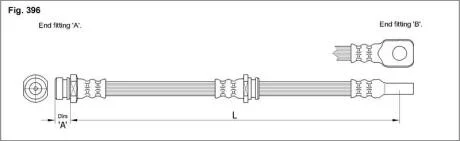 Гальмівний шланг STARLINE HA ST.1113