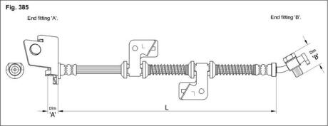 Гальмівний шланг STARLINE HAST1143