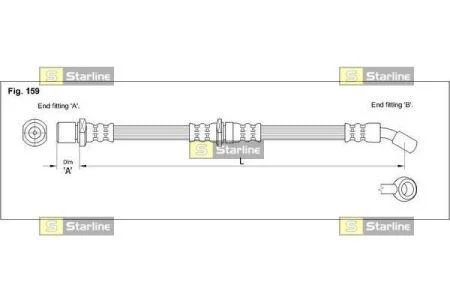 Гальмівний шланг STARLINE HA ST.1151