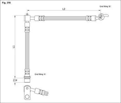 Гальмівний шланг STARLINE HAST1194