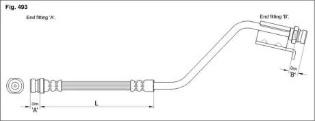 Гальмівний шланг STARLINE HA ST.1210