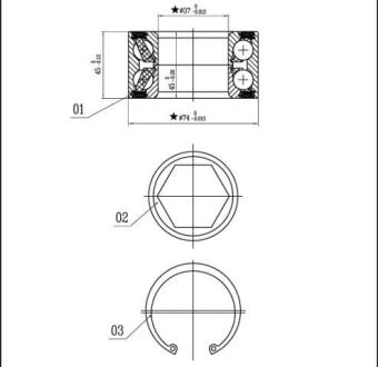 Пiдшипник колеса STARLINE LO 01326