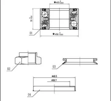 Підшипник колісний STARLINE LO 01328