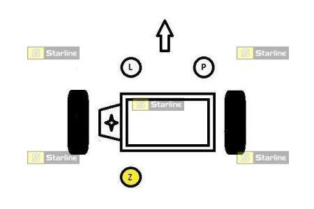 Опора двигателя задняя, нижняя STARLINE SM 0444