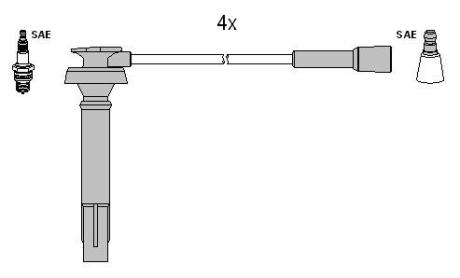 Комплект кабелiв запалювання STARLINE ZK3012