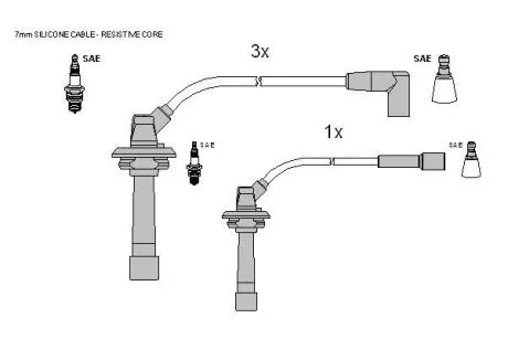 Комплект кабелiв запалювання STARLINE ZK5732