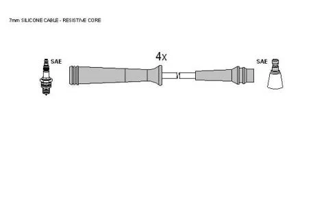 Комплект кабелiв запалювання STARLINE ZK 6994