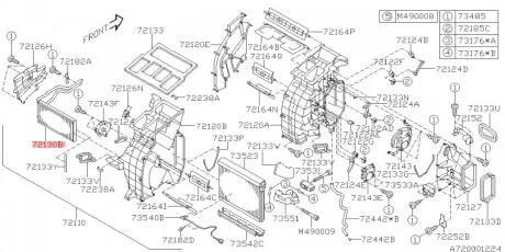 Радиатор сиcтеми оп. 8710748010 72130XA02A 72130XA01A 8710748020 8710730510 8710 SUBARU 72130XA00A