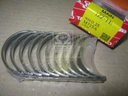 Вкладыши коренные 0,25 (к-т на двигатель 10 шт TOYOTA 1ZZ-FE, 2ZZ-FE) TAIHO M715A.025