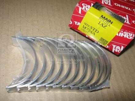 Вкладыши коренные STD (к-т на двигатель10 шт TOYOTA 1AZFE, 1AZFSE, 2AZFE) TAIHO M724A.STD