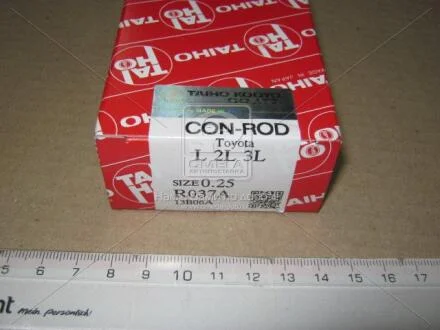 Вкладыши шатунные +0.25mm (к-кт на мотор) Toyota L, 2L, 2L-T, 3L, 5L TAIHO R037A.025