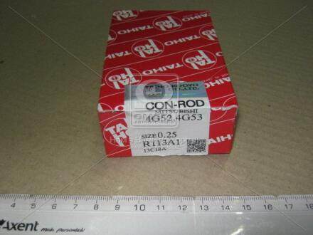 Вкладыши шатунные 0,25 (к-т на двигатель 8 шт MITSUBISHI 4D55, 4D56, 4G51B, 4G52B, 4G53, 4G54B) TAIHO R113A1.025