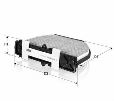 Фільтр салону вугільн. DB C W204 03/07-, E W212 03/09-, GLK X204 05/05- Tecneco CK29005-C